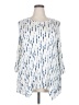 New Directions Blue 3/4 Sleeve Blouse Size 2X - photo 1