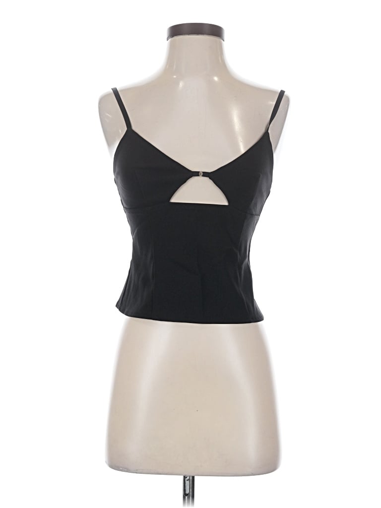 Edikted Tank Top Black Sweetheart Neckline Tops