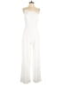 Crystal Sky Solid Ivory White Jumpsuit Size M - photo 1