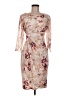 Connected Apparel Floral Tan Cocktail Dress Size 6 (petite) - photo 1