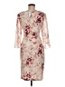 Connected Apparel Floral Tan Cocktail Dress Size 6 (petite) - photo 2