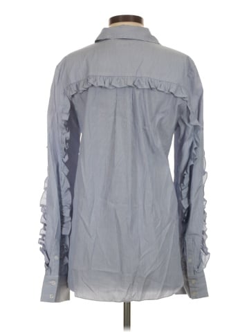 Tibi Long Sleeve Button-Down Shirt (view 2)