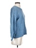 Brass 100% Cotton Solid Blue Pullover Sweater Size S - photo 4