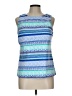 Lands' End Blue Sleeveless Blouse Size 12 - photo 1