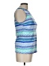 Lands' End Blue Sleeveless Blouse Size 12 - photo 4