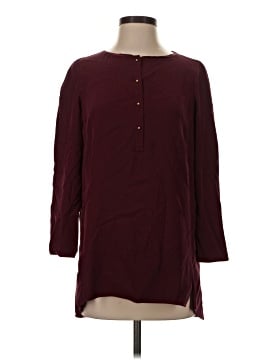 Lafayette 148 New York Long Sleeve Silk Top (view 1)