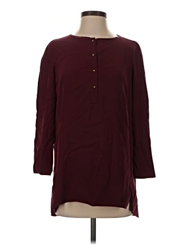 Lafayette 148 New York Long Sleeve Silk Top (view 1)