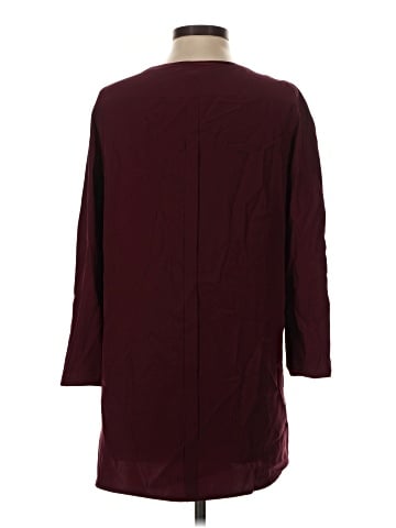 Lafayette 148 New York Long Sleeve Silk Top (view 2)