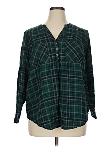 Torrid Long Sleeve Henley (view 1)