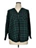Torrid Green Long Sleeve Henley Size 1X Plus (1) - photo 1
