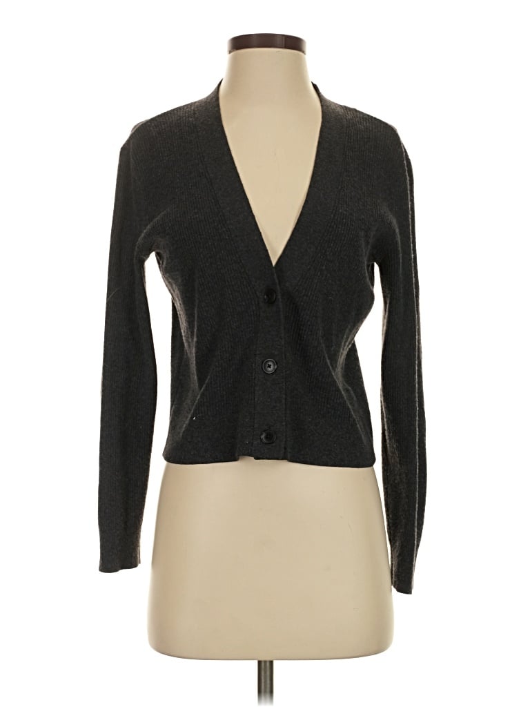 Pre-owned Uniqlo Cardigan Sweater In Gray