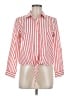 Chico's 100% Cotton Stripes Red 3/4 Sleeve Blouse Size Med (1) - photo 1