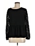 Ann Taylor LOFT Black Long Sleeve Blouse Size XS - photo 1