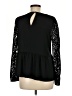 Ann Taylor LOFT Black Long Sleeve Blouse Size XS - photo 2