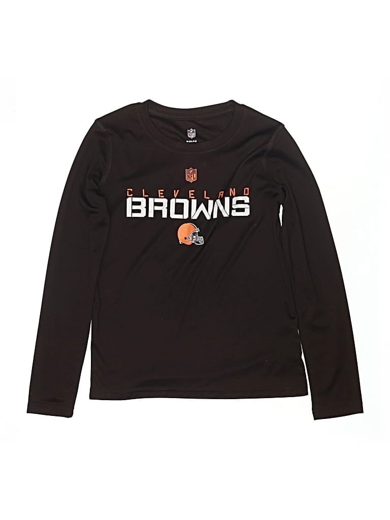 Pre-owned Nfl Kids' Long Sleeve T-shirt In Brown
