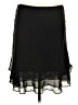 MSK 100% Polyester Solid Black Formal Skirt Size XL Petite - photo 1
