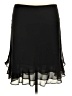 MSK 100% Polyester Solid Black Formal Skirt Size XL Petite - photo 2
