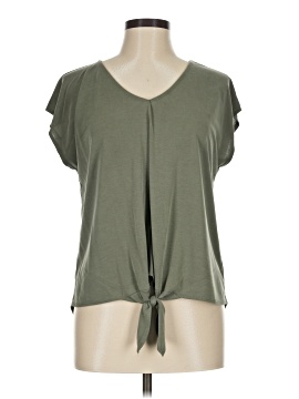 Green Envelope Short Sleeve Top