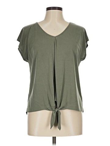 Green Envelope Short Sleeve Top (view 1)