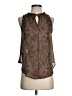 Astr 100% Polyester Brown Sleeveless Blouse Size S - photo 1