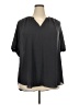 Worthington 100% Polyester Black Short Sleeve Blouse Size XXL - photo 1