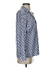 Just Living Blue Long Sleeve Blouse Size S - photo 4