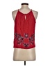 Blue Rain 100% Rayon Red Sleeveless Blouse Size S - photo 2