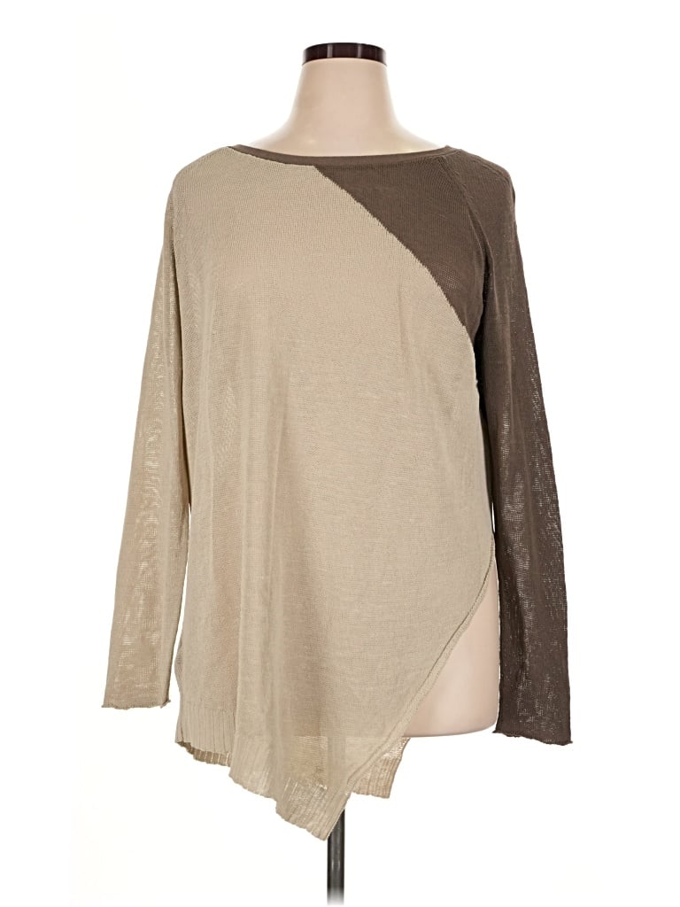 Pre-owned Lafayette 148 Pullover Sweater In Tan
