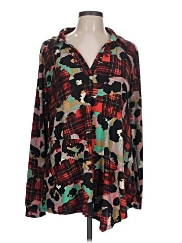 Attitudes by Renee Long Sleeve Blouse (view 1)