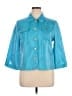 Ruby Rd. Teal 3/4 Sleeve Button-Down Shirt Size 16 - photo 1