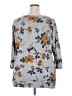 Mix by 41 Hawthorn Floral Gray Pullover Sweater Size 2X - photo 2