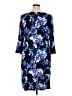 Roz & Ali Print Blue Casual Dress Size 1X - photo 2