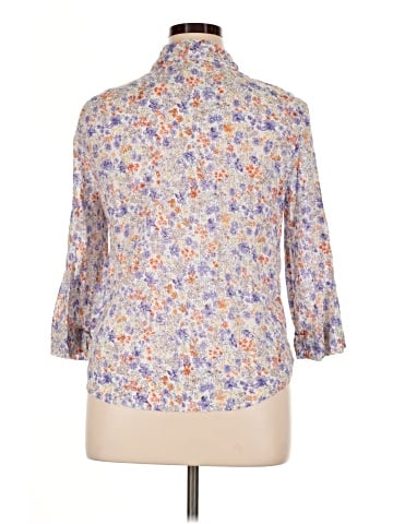 Alfred Dunner 3/4 Sleeve Button-Down Shirt (view 2)