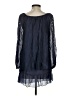 Tempo Paris Blue 3/4 Sleeve Blouse Size S - photo 2
