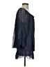 Tempo Paris Blue 3/4 Sleeve Blouse Size S - photo 4