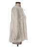 Indah 100% Cotton Ivory Long Sleeve Blouse Size XS - photo 4