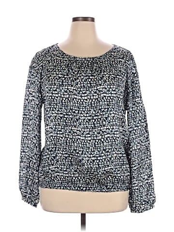 Tory Burch Long Sleeve Silk Top (view 1)