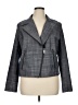 Liz Claiborne 100% Cotton Houndstooth Gray Jacket Size XL - photo 1