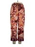 Natori 100% Polyester Paisley Red Casual Pants Size XL - photo 1