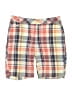 Talbots 100% Cotton Plaid Yellow Board Shorts Size 4 Petite - photo 1
