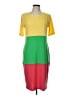 Lularoe Color Block Yellow Casual Dress Size L - photo 1