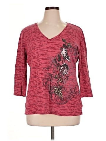 Gloria Vanderbilt 3/4 Sleeve T-Shirt (view 1)