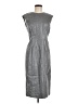 Brooks Brothers Metallic Silver Cocktail Dress Size 6 - photo 1