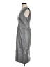 Brooks Brothers Metallic Silver Cocktail Dress Size 6 - photo 5