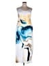 Assorted Brands Graphic White Ivory Casual Dress Size L - photo 1