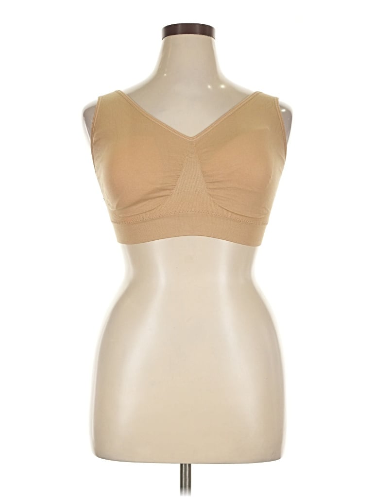 Pre-owned Unbranded Sports Bra In Tan
