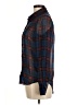 Rusty 100% Polyester Plaid Blue Long Sleeve Blouse Size 8 - photo 5