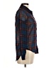 Rusty 100% Polyester Plaid Blue Long Sleeve Blouse Size 8 - photo 4