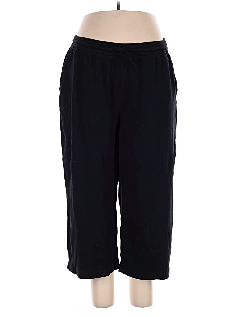 Pre-owned Lands' End Casual Pants In Black