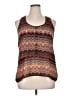 Studio Y 100% Polyester Brown Sleeveless Blouse Size XL - photo 1